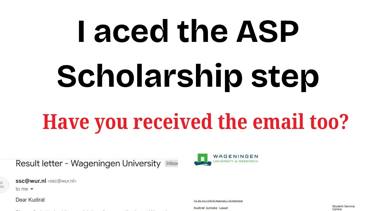 My 3rd MSc Admission to the Netherlands | ASP Scholarship | 9.2.2026