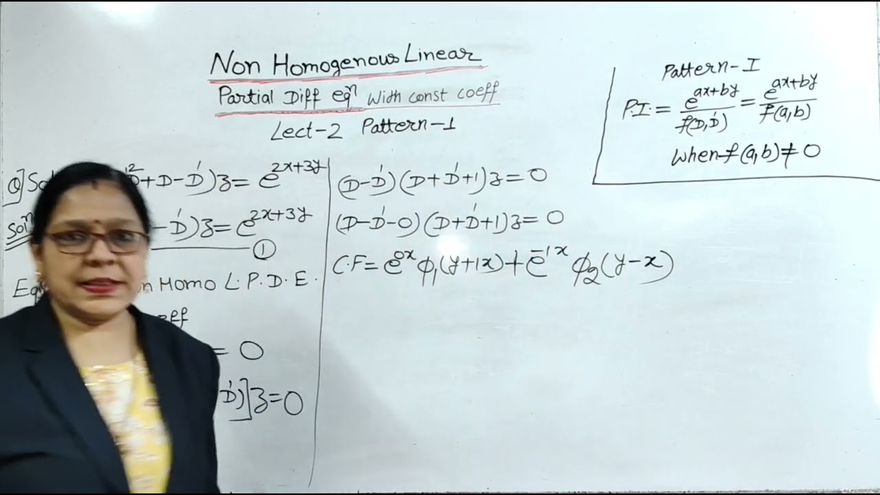 Lect-02:Non Homogeneous Linear Partial Differential Equation with const coeff 