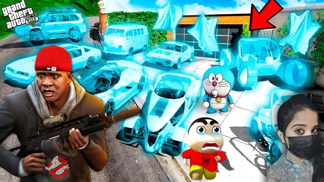 Franklin Becomes Ghost Buster & Collecting Crused Cars - GTA5 #152