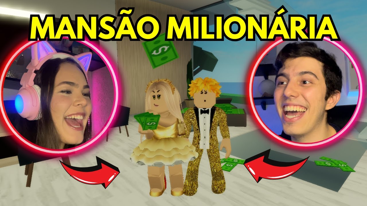FIZEMOS a MANSÃO DOS MILIONÁRIOS no BROOKHAVEN! - ROBLOX​ - Feat: @vick.barbosa