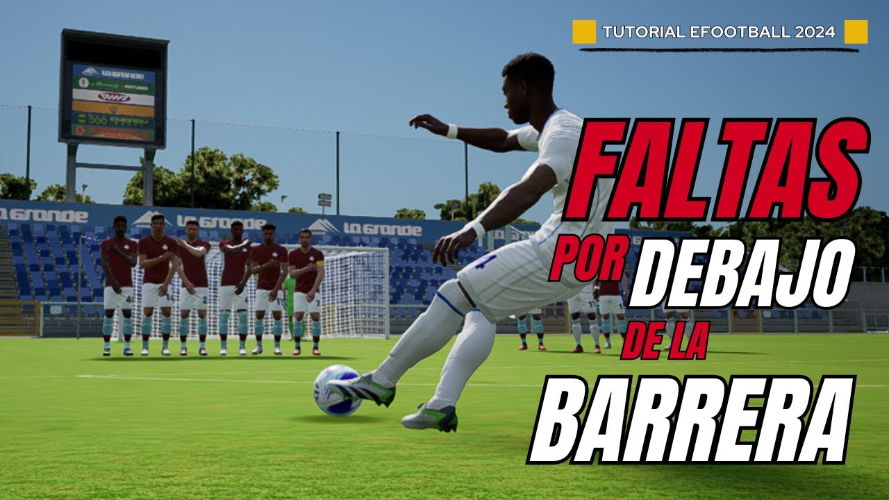 Como tirar FALTAS por DEBAJO de la BARRERA | TUTORIAL #efootball2024