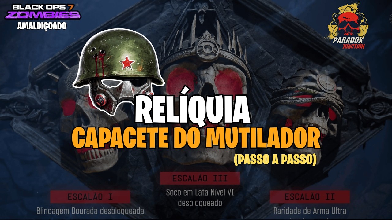 COMO DESBLOQUEAR a RELÍQUIA Capacete do Mutilador (Passo a Passo) | Paradox Junction BO7 Zombies