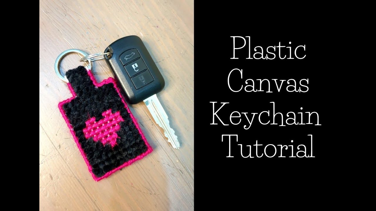 Plastic Canvas keychain || DIY easy keychain tutorial