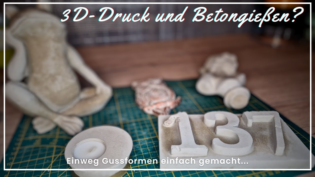 Betongiessen und 3D-Druck?! Einweggussformen mit Cura Mold Mode einfach gemacht.