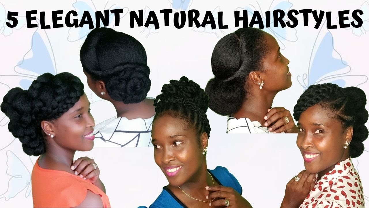 😱🔥 5 Elegant Natural Hairstyles for a Special Occasion | No Extensions | Compilation 2022