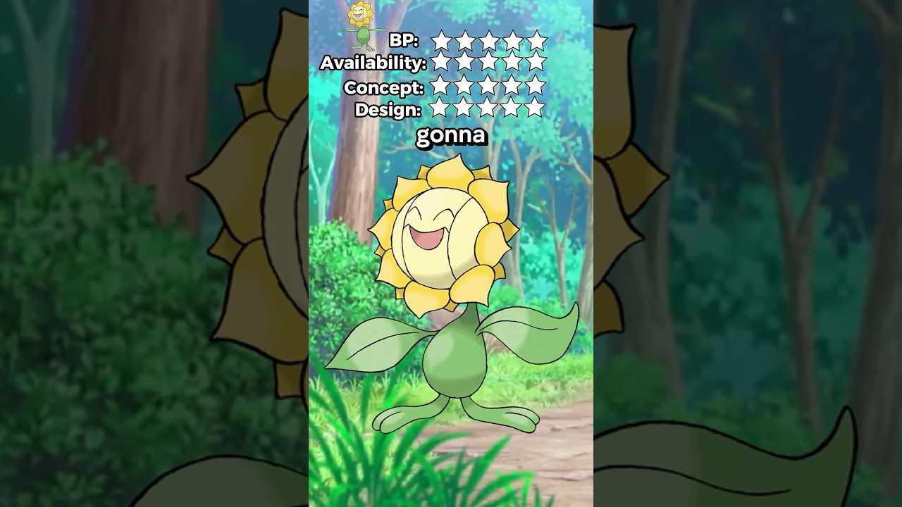 What's the BEST POKEMON Objectively? (kinda) RATE EM' ALL! Ep #192 #Sunflora #rateemall #pokemon