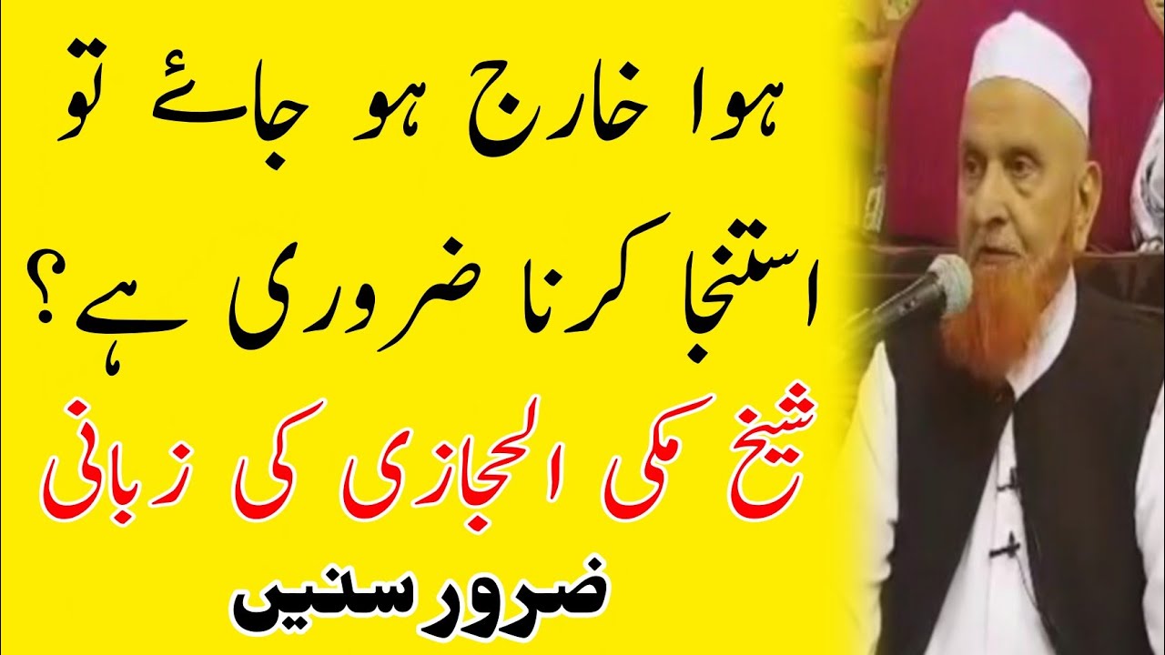 کیا ہوا خارج ہونے سے استنجا ضروری ہے؟ | مولانا مکی الحجازی | Dars Madani | Maulana Makki Al Hijazi