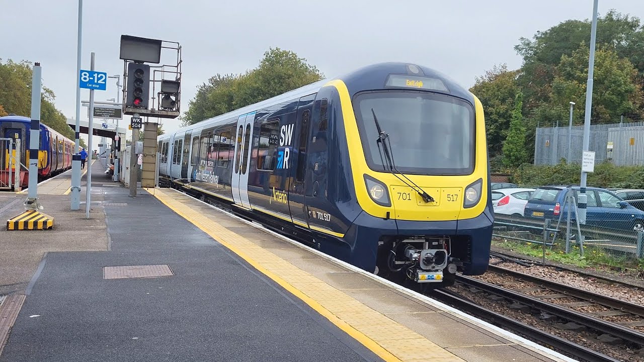 Class 701s pass Woking