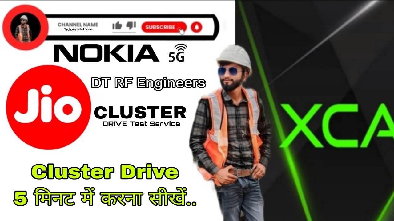cluster drive test/xcal Drive/how to Do cluster LtE 5g cluster 