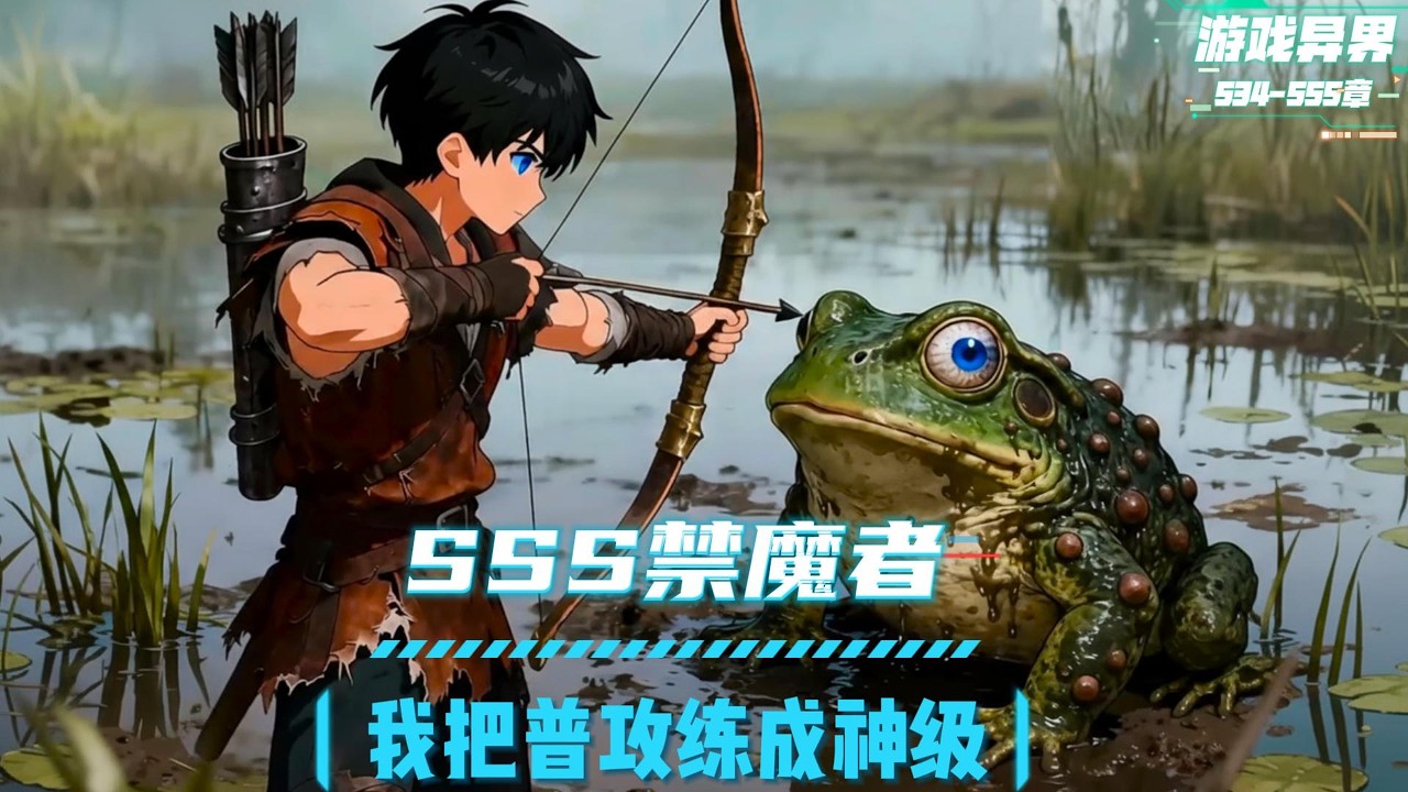 《续集:534-555章》明明觉醒了SSS级天赋禁魔者，却苟在新手村和蛤蟆玩射箭，但他们不知道，只要完成禁魔里程碑便可以解锁神级被动#漫画解说 #小说 #游戏异界 #系统流