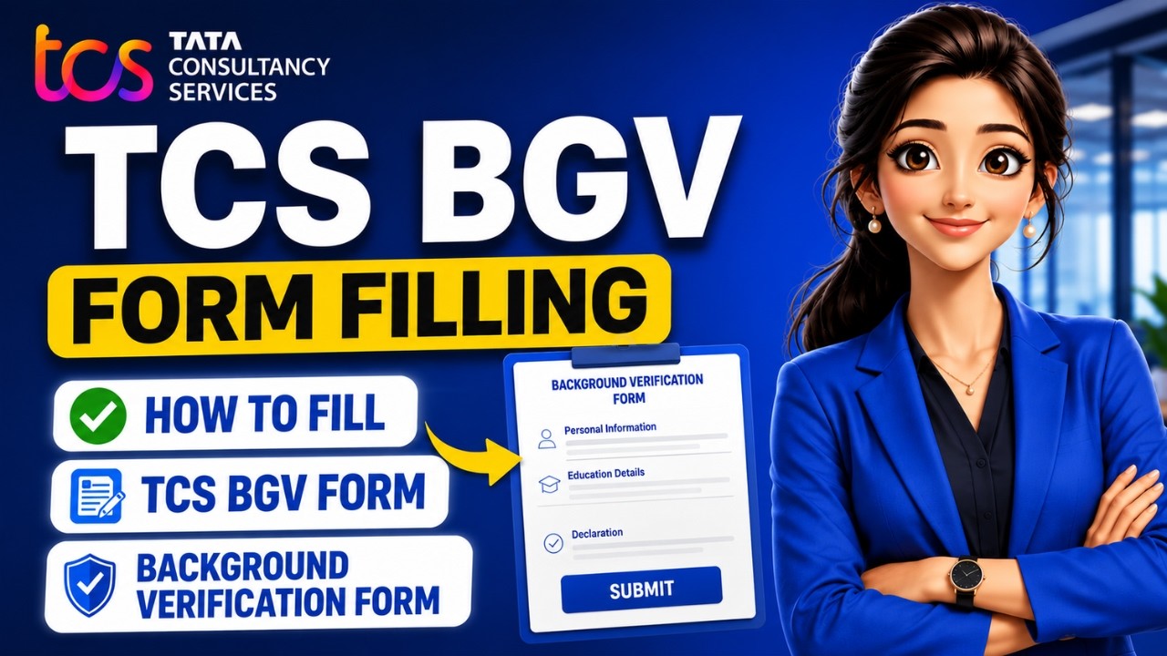 How to fill TCS BGV Form | TCS BGC Form | TCS Background Verification Form Filling