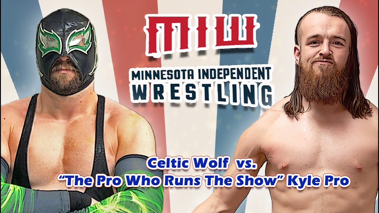 Minnesota Independent Wrestling, Celtic Wolf vs. Kyle Pro, Jordan, MN 7/27/25