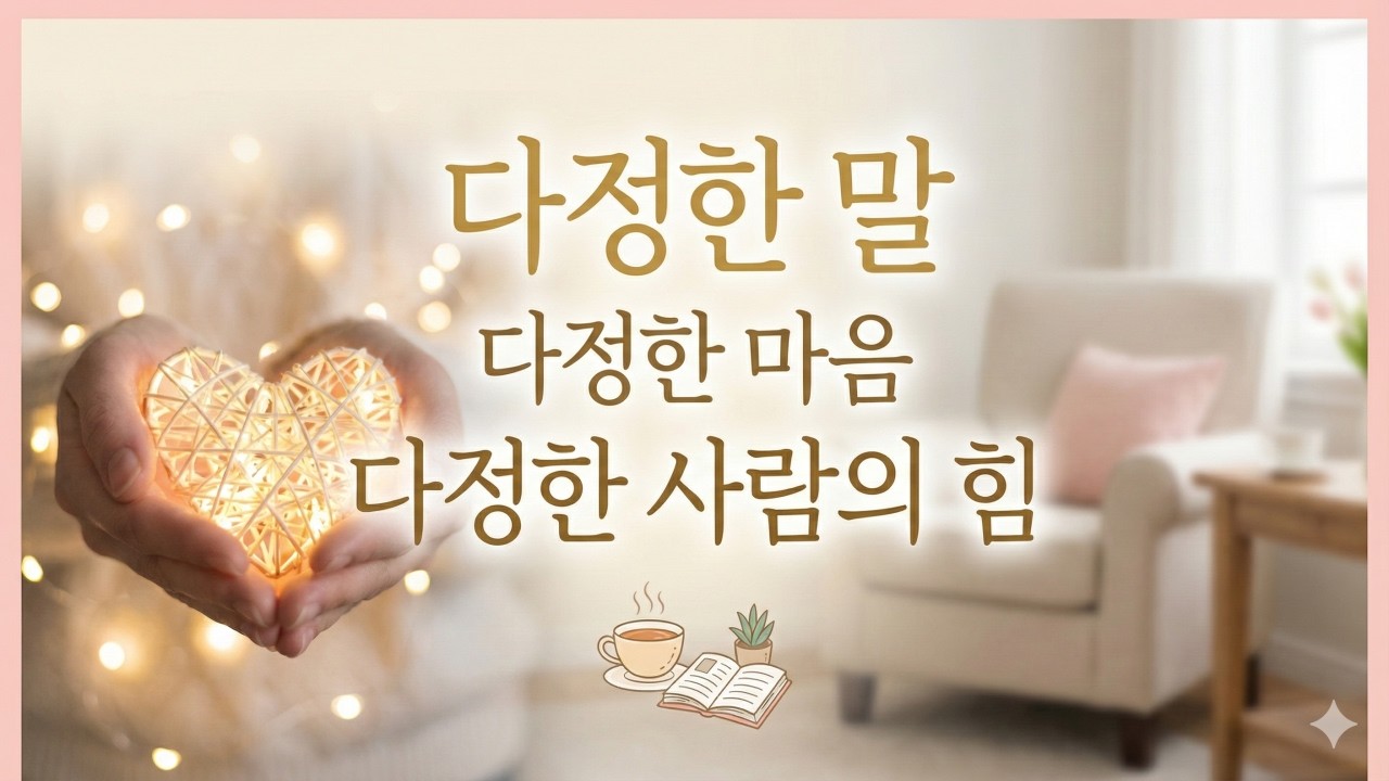 다정한 말, 다정한 마음, 다정한 사람의 힘