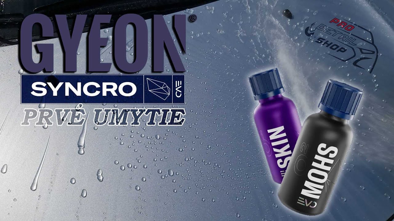 Prvé umytie čerstvej keramickej ochrany GYEON Q2 SYNCRO EVO