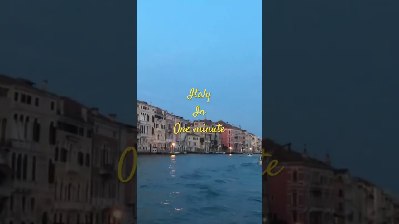 Italy in one minute | Travel insights