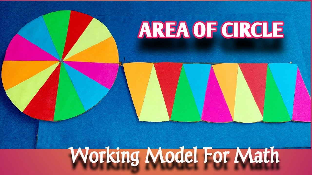 Area Of Circle Tlm | Maths Working Model | Working TLM For Math | Maths tlm