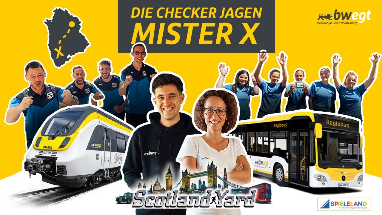 Scotland Yard-Challenge: Checker jagen Mister X