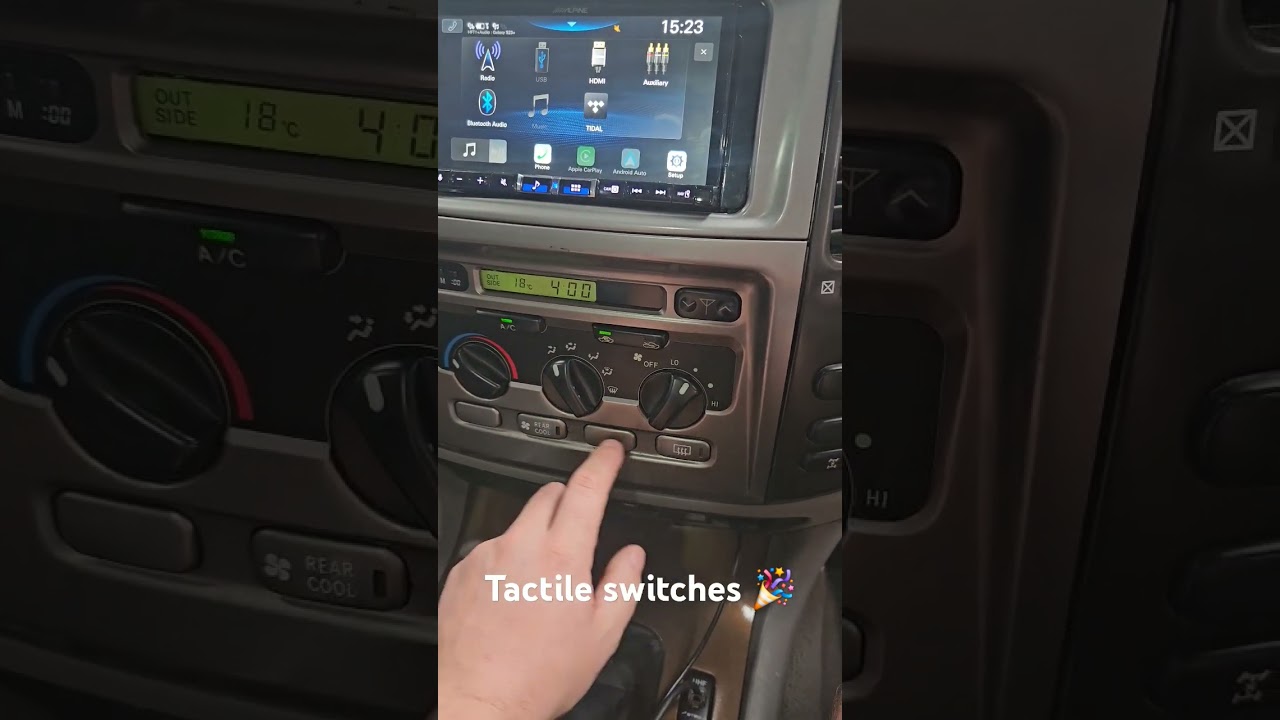 Toyota landcruiser 100/105 Series A/C Switches.Replace your old switches with NEW. Want yours done?📟