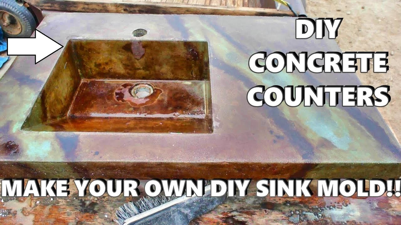 Building a sink mold yourself using melamine: HOW-TO DIY Concrete counter tops