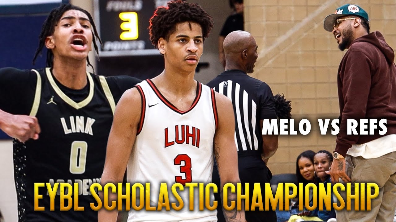 Kiyan Anthony vs 5-Star Chris Cenac WAS A MOVIE!! REFS PISS MELO OFF | EYBL Scholastic Championship