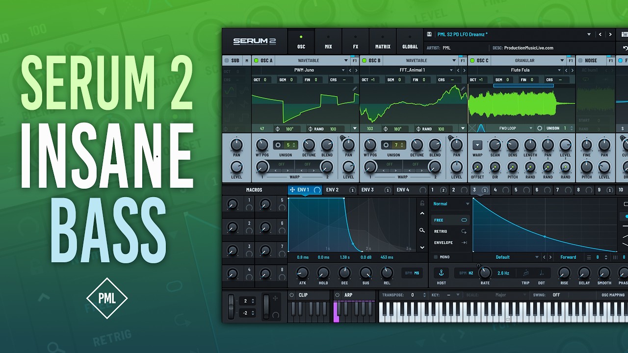 SERUM 2 Tutorial | Bass, Melodic House & Techno | Stephan Bodzin, Afterlife