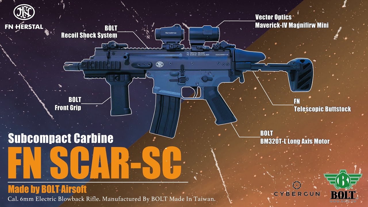 【Airsoft＃116】BOLT FN SCAR - SC EBB | FN SCAR - SC 緊湊型卡賓槍！