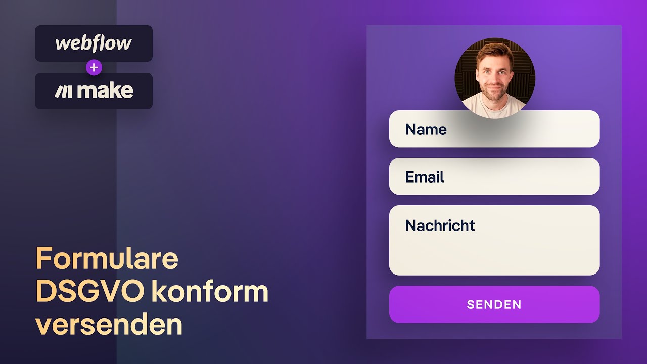 Sending Webflow forms via webhooks (GDPR compliant) | Make Tutorial