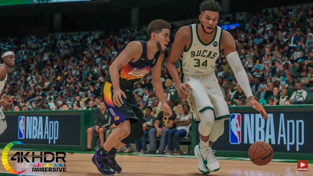 Milwaukee Bucks vs Phoenix Suns 4K! Full Game Highlights NBA 2K22 PS5 Gameplay