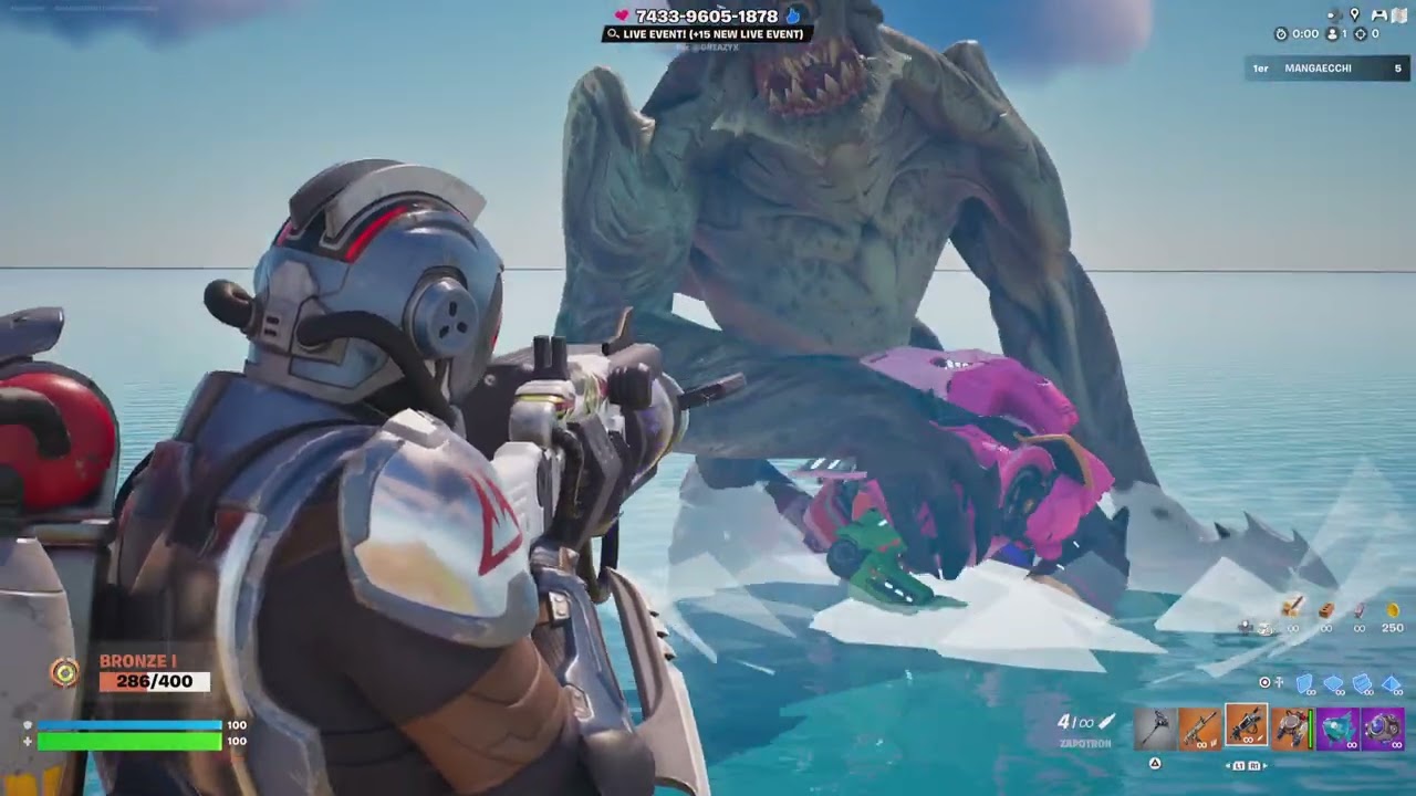 Fortnite - Créatif - Live Event - Monstre vs Robot