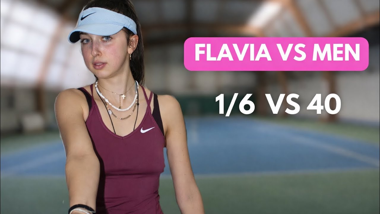 FLAVIA VS MEN #1 : Mon premier match contre un 40 😈🎾