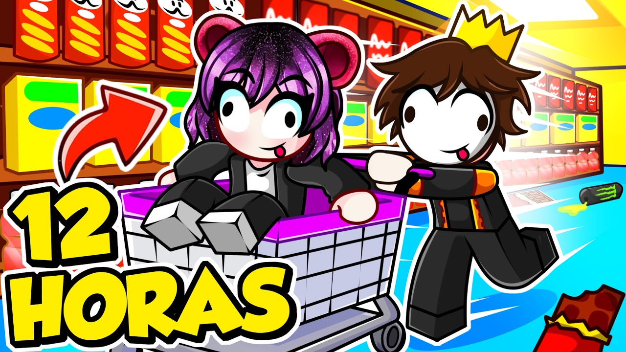 SOBREVIVIMOS 24 HORAS en el SUPERMERCADO?!