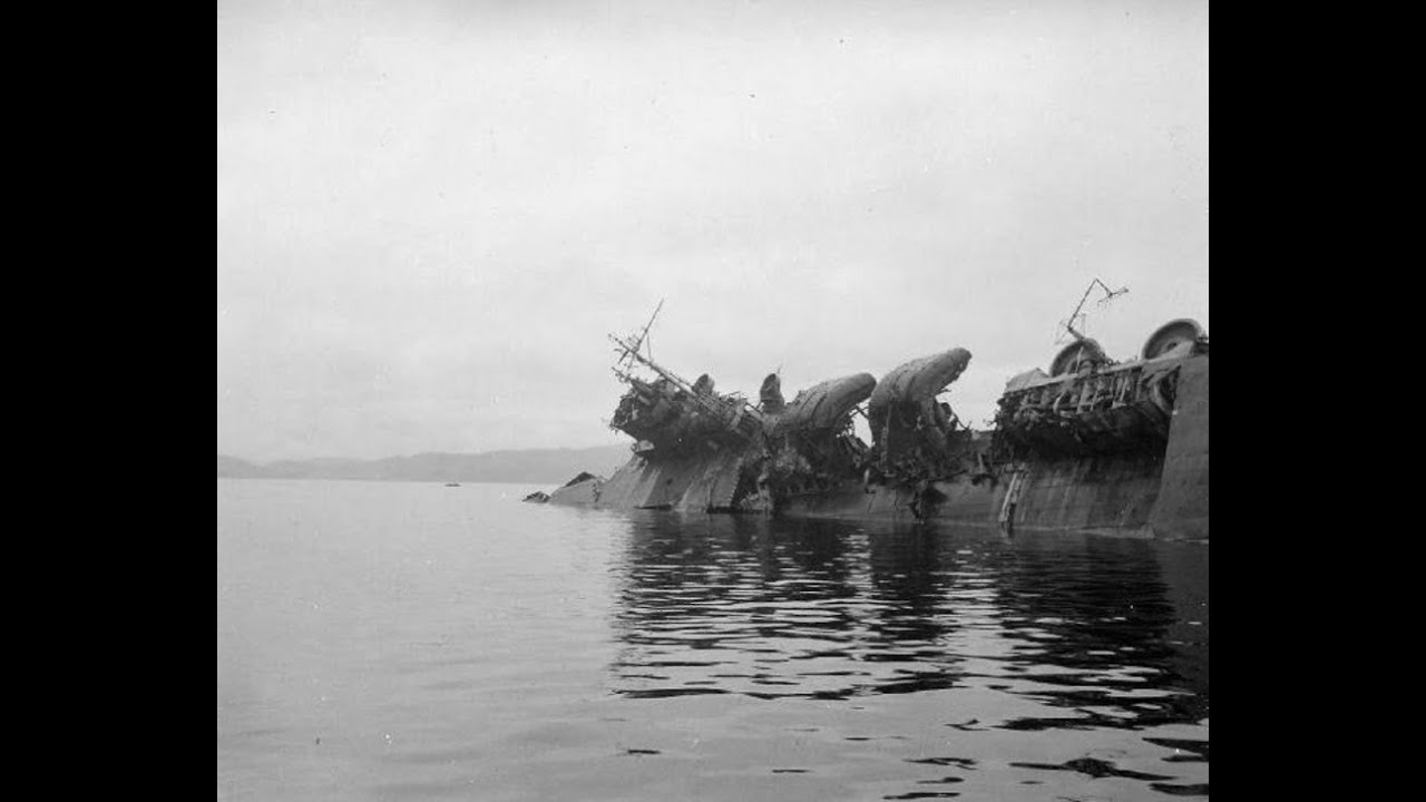 IJN Amagi — слишком мало, слишком поздно, затонул в гавани