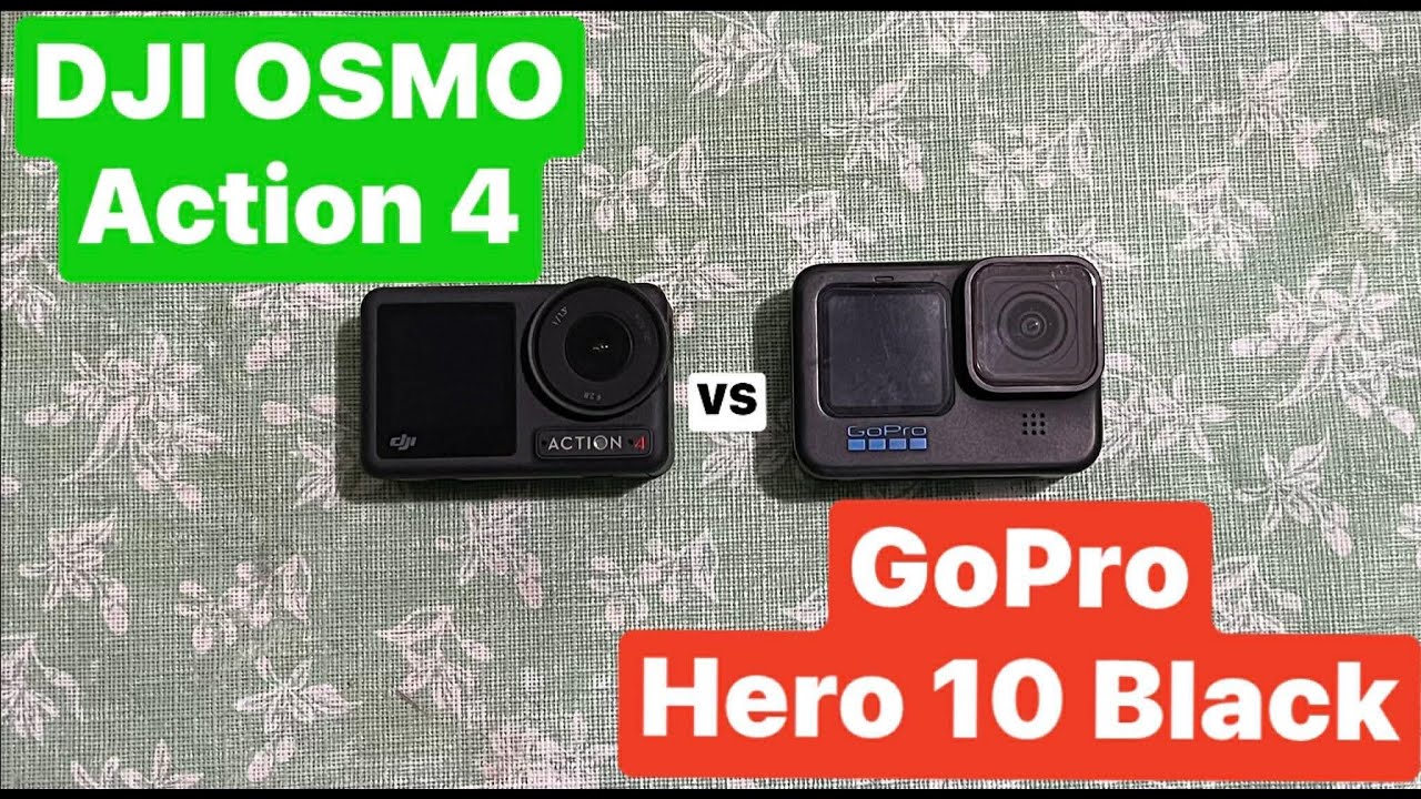 COMPARISON OF DJI OSMO ACTION 4 & GOPRO HERO 10 BLACK | Z1000R | KAWASAKI | DJI ACTION 4 | RPHA70