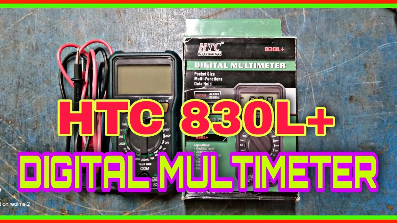HTC 830L+ DIGITAL MULTIMETER, ALL FEATURES, UNBOXING AND DEMO,