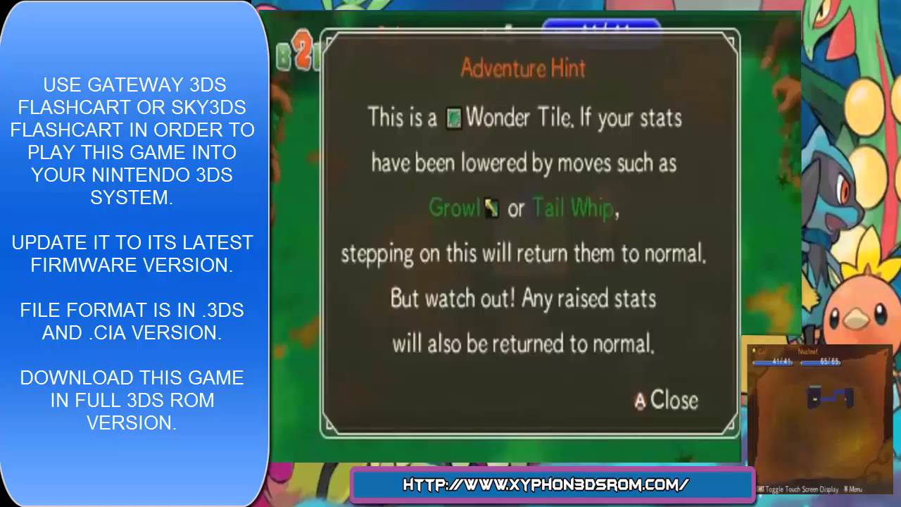Pok&eacute;mon Super Mystery Dungeon (U)(EU) 3DS ROM Download [3DS ISO]