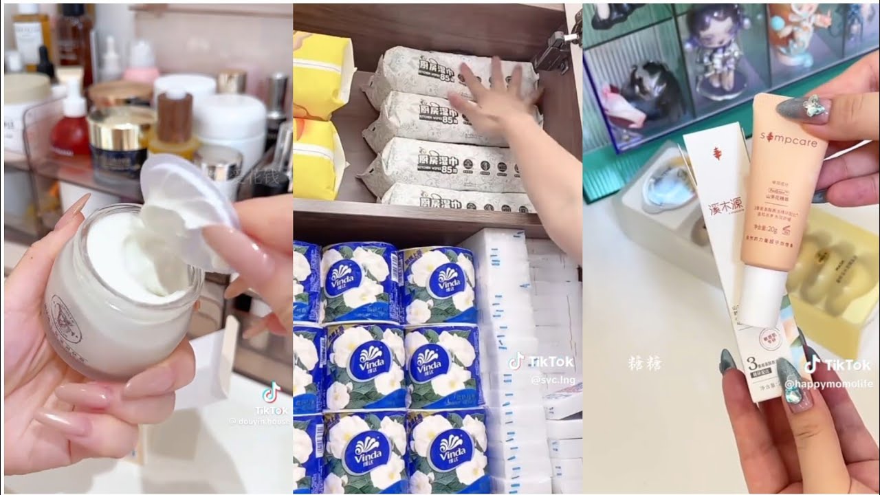ASMR Asian Home Essentials Replenisment Unboxing | Satisfying Restock and Organizing Skincare