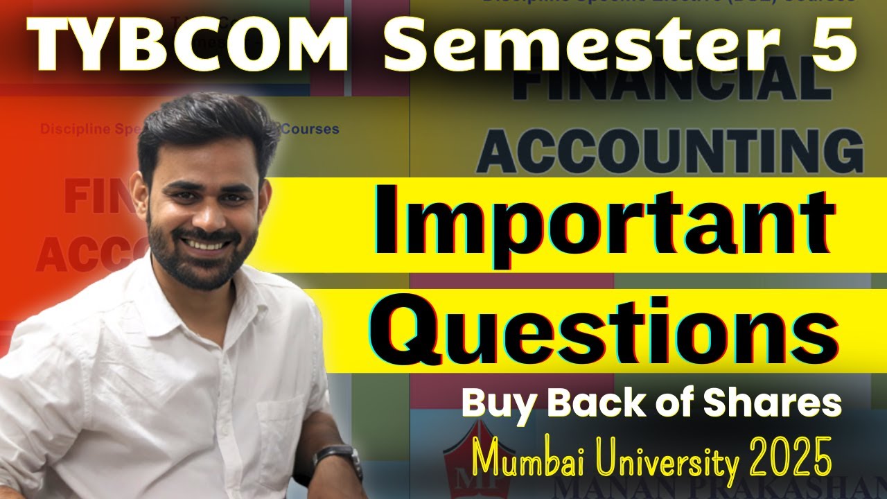 Buy Back of Shares | TYBCOM Semester 5 Important Questions 2025 | Mumbai University