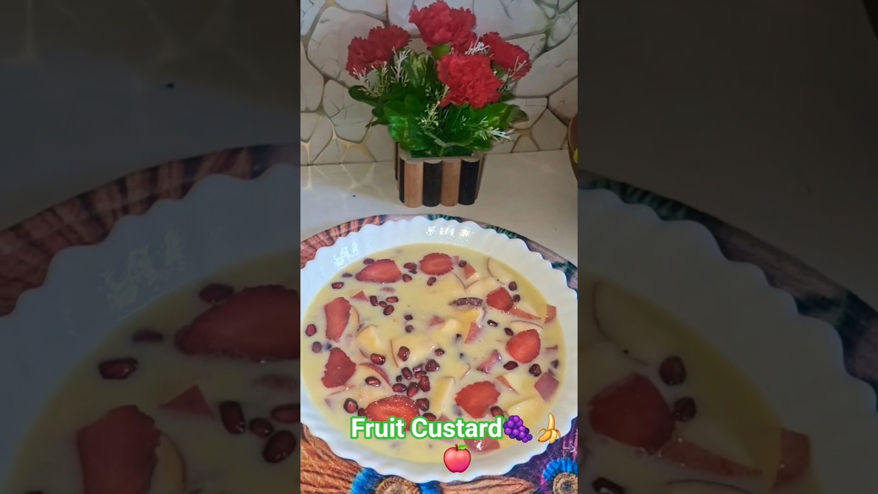 Ramzan Special Fruit Custard Creamy & Easy Dessert#easydessert #ramadan#fruitcustard#ramadanspecial