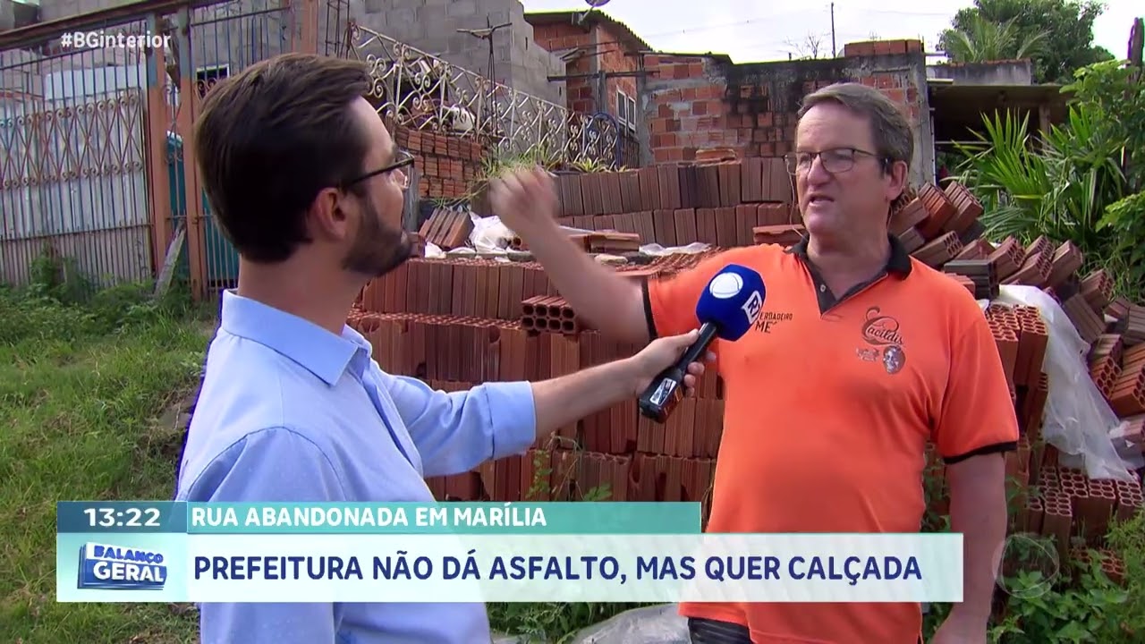 Rua abandonada em Marília: Prefeitura não dá asfalto, mas quer calçada
