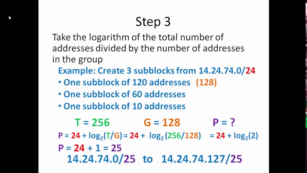Create Subnets of Different Sizes