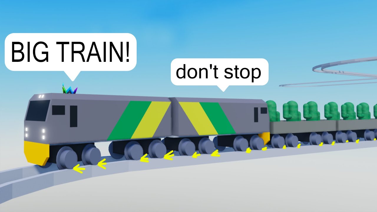 I Drive the LONGEST Train BUT Everyone JUMPS IN FRONT on Roblox