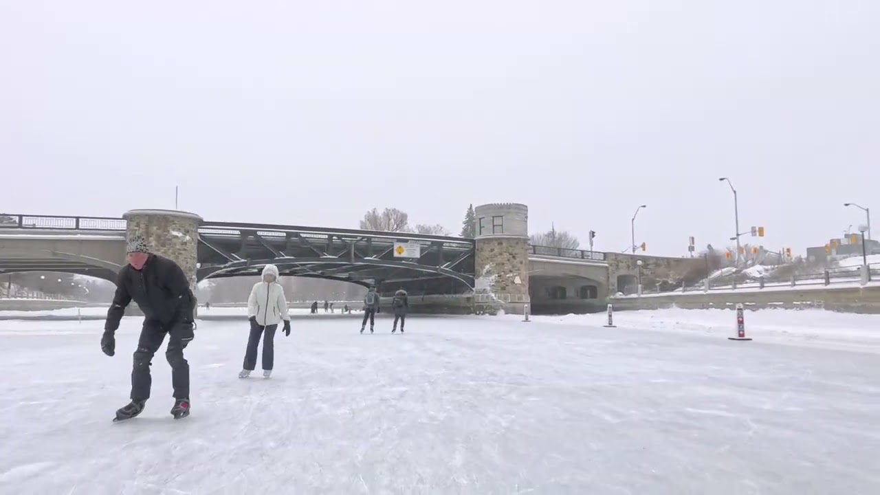 Frozen Winterlude Skate – My Water Bottle Turned to Ice! | Cold Afternoon Skate ❄️