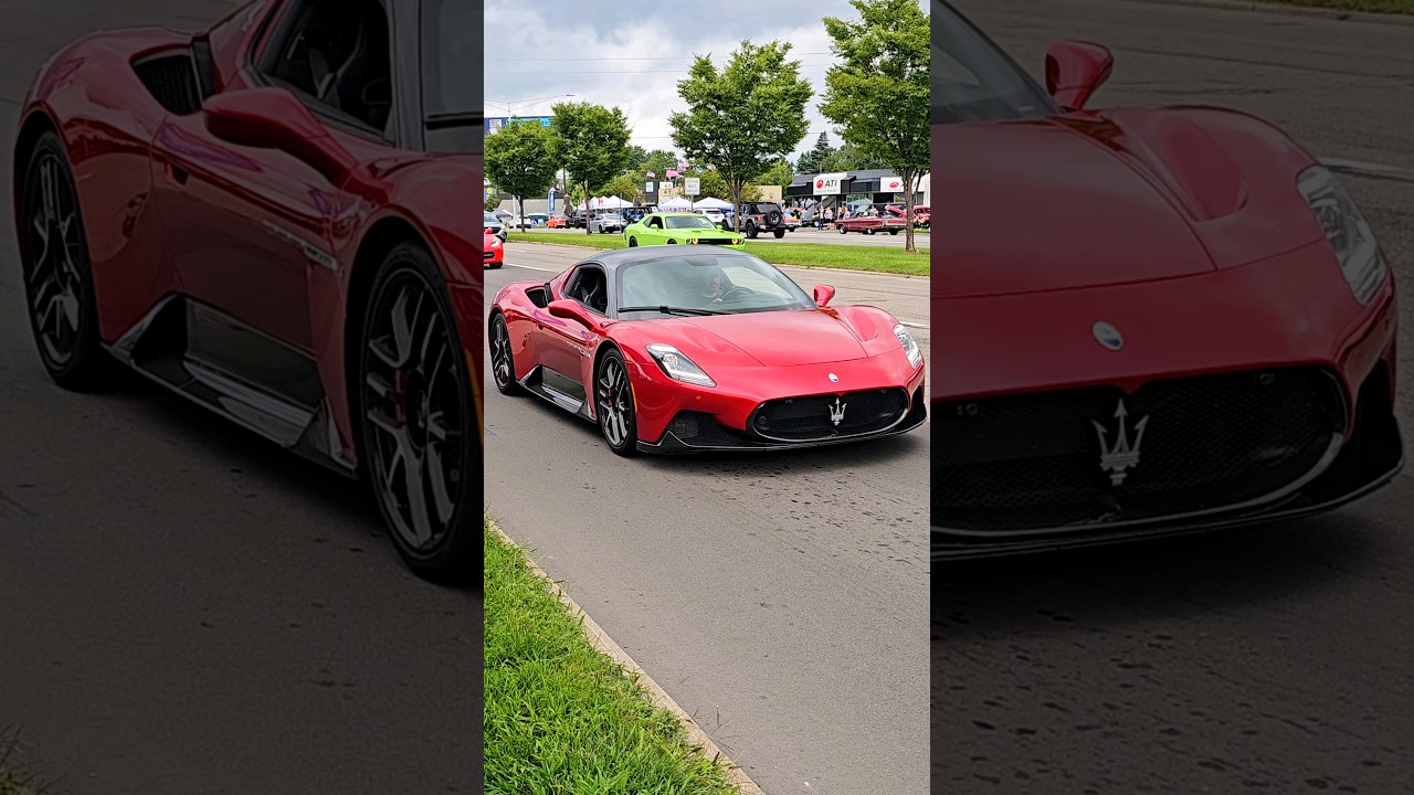 Maserati MC20 Drive By Engine Sound Woodward Dream Cruise 2024