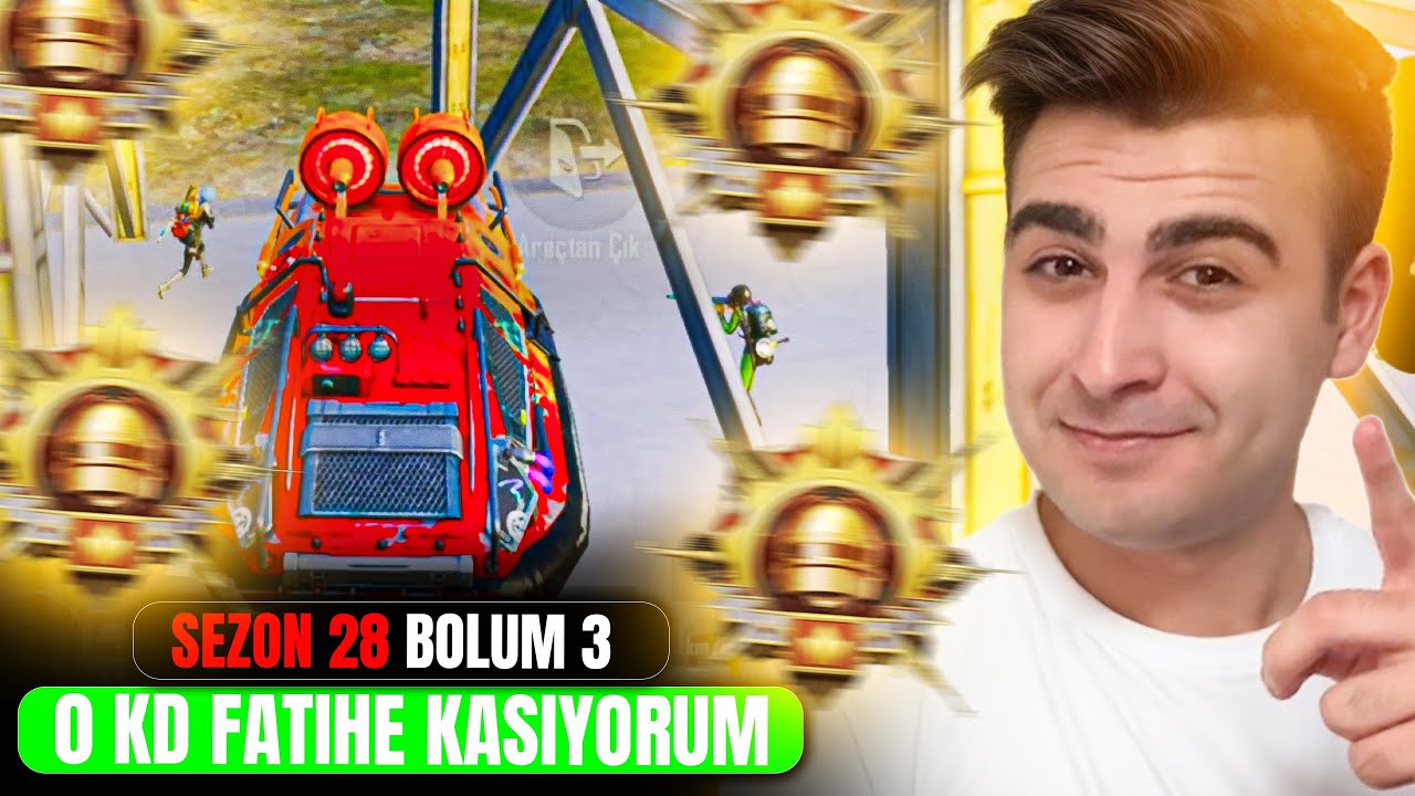 TA&Ccedil; OLDUM! 0 KD İLE FATİH'E KASIYORUM! SEZON 28 B&Ouml;L&Uuml;M 3 - PUBG Mobile