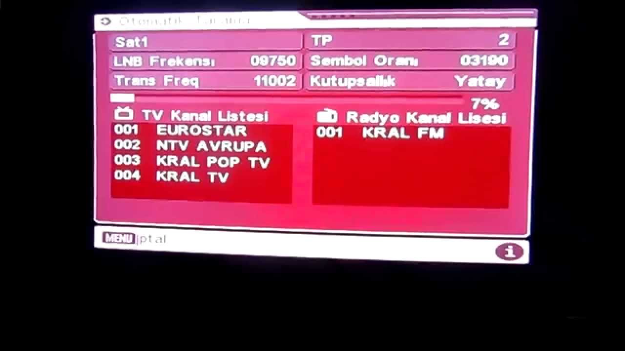 TÜRKSAT 4A UYDU VE KANAL ARAMA (SESLİ ANLATIM)
