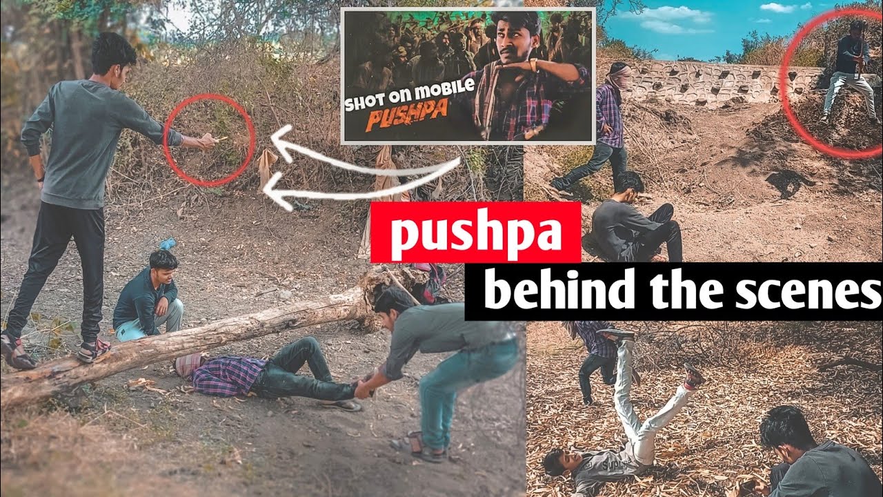 Behind the scenes of pusha | how i shot pushpa forest fight scene in mobile | #behindthescenes #bts