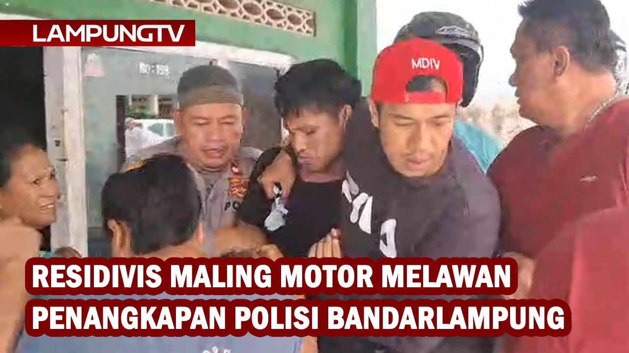 Residivis Maling Motor Lawan Penangkapan Polisi Bandarlampung