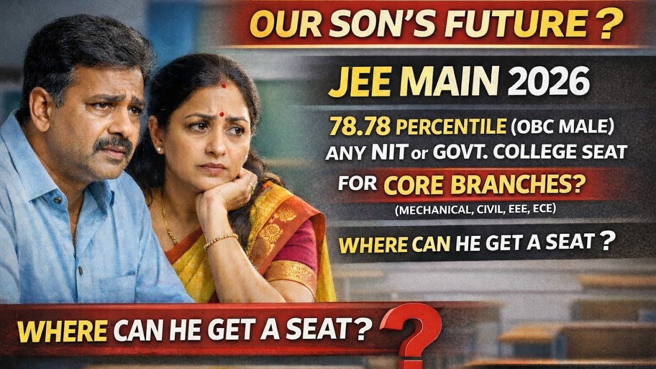 OBC NCL 79% ANY CHANCE IN NITS GFTIS & IIITS | JEEMAIN 2026
