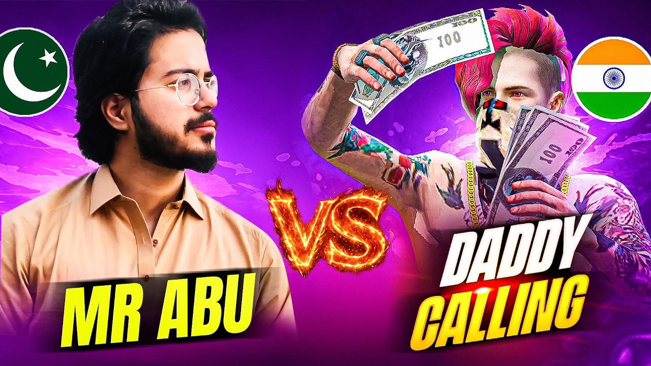 MR ABU Vs DADDY CALLING TEAM🔥 PAK Vs IND FREE FIRE