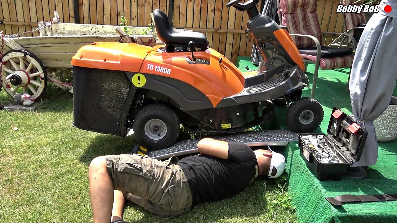 Kit mulching tractoras de gazon O'Mac - instalare, proba